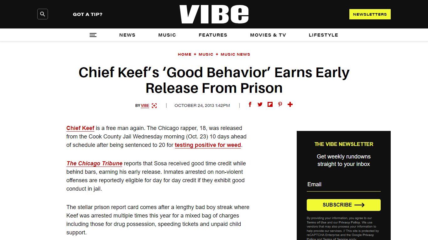 Chief Keef’s ‘Good Behavior’ Earns Early Release From Prison