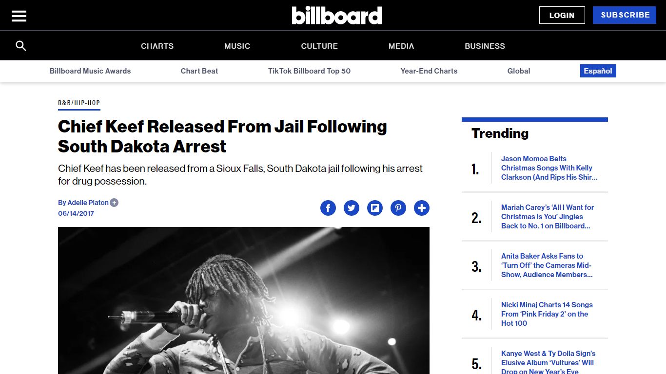 Chief Keef Released From Jail Following South Dakota Arrest - Billboard