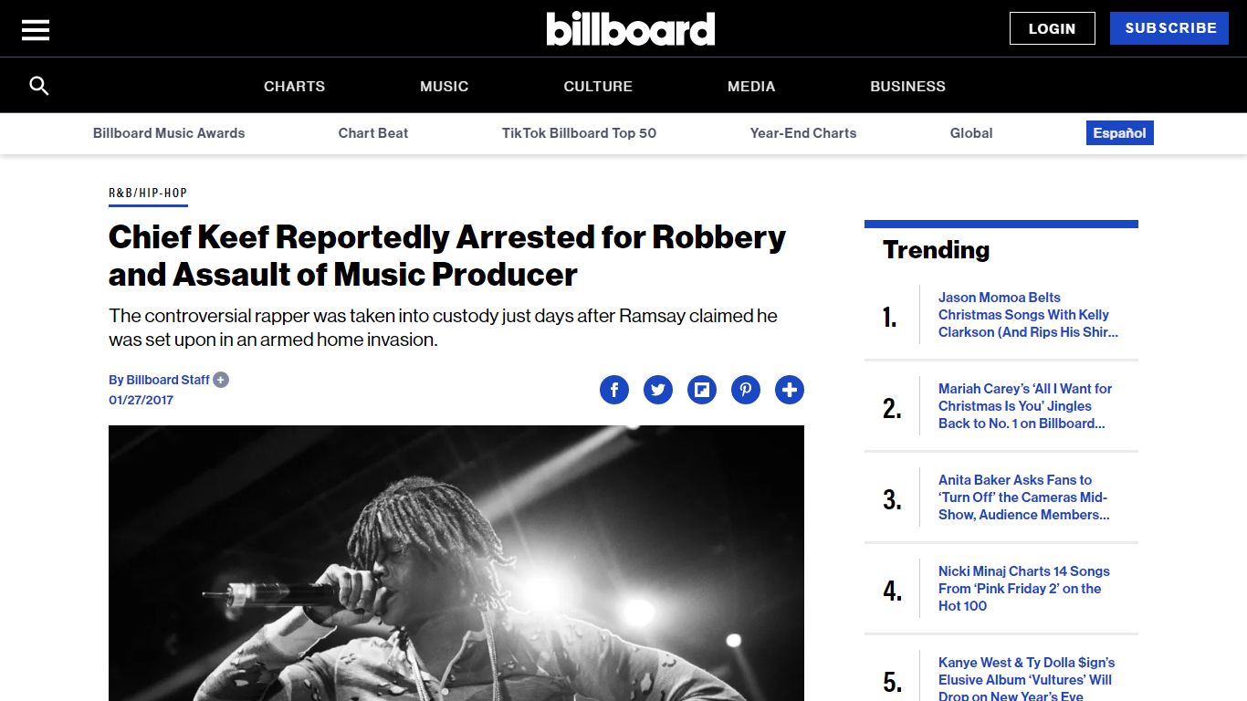 Chief Keef Reportedly Arrested for Robbery and Assault of Music ...